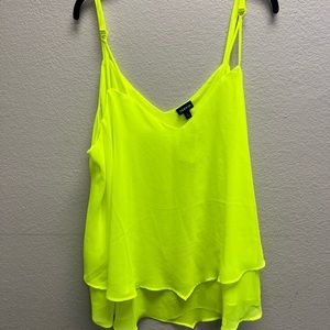 Torrid Neon yellow tank top